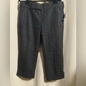 Vince. Plaid Cropped Trouser Pant